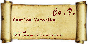 Csatlós Veronika névjegykártya